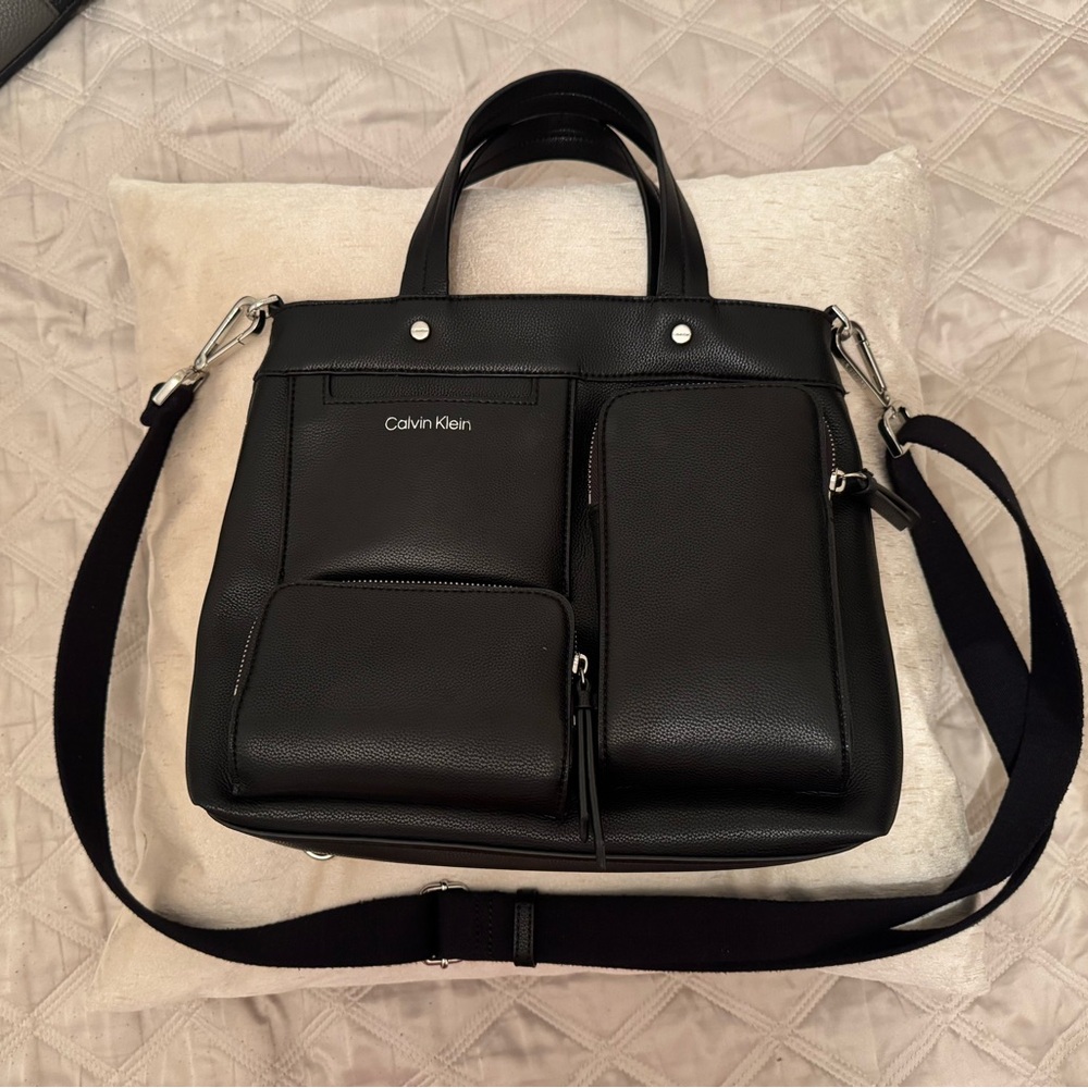 Calvin Klein Black Leather Purse